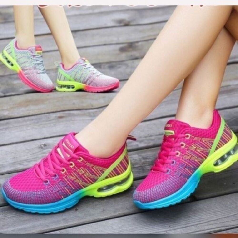 Fashion‎ Girls Sneakers sz 3.5 Breathable Mesh NEW # Bag FA